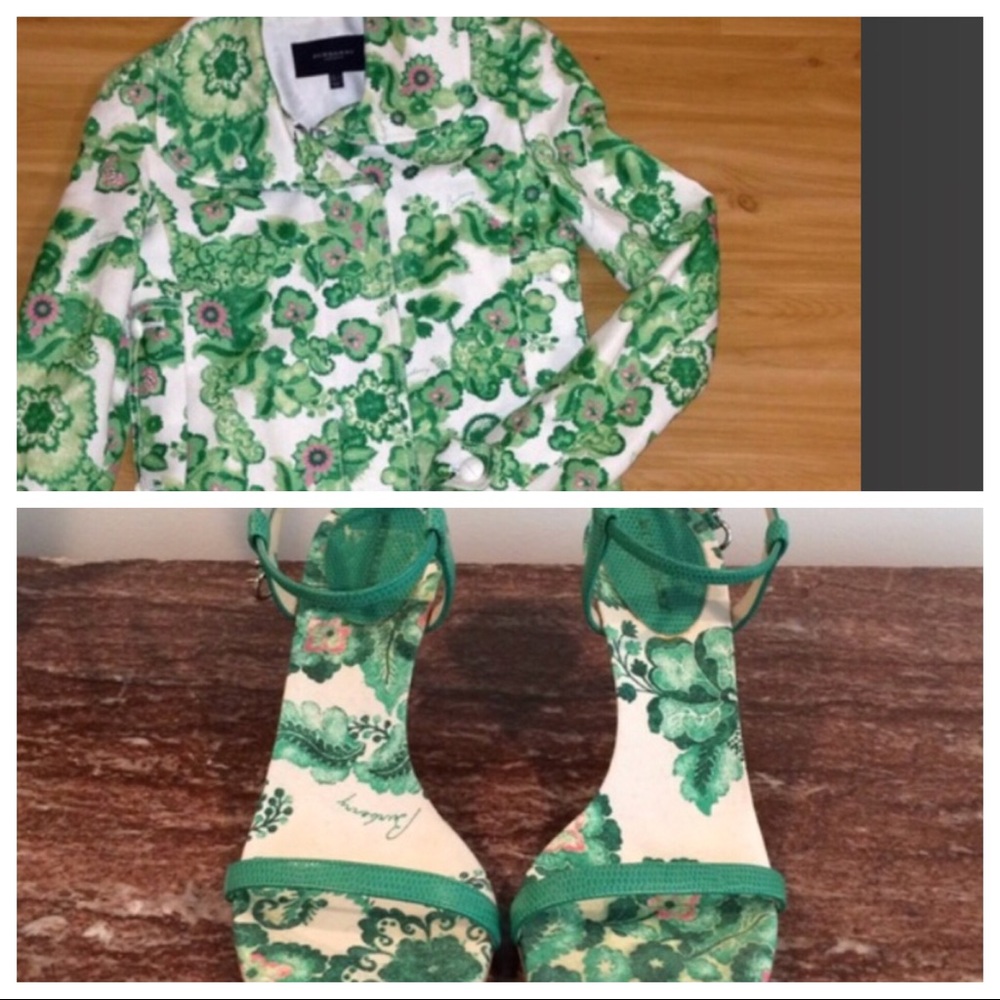 Burberry Jacket and matching sandals BOTH ITEMS